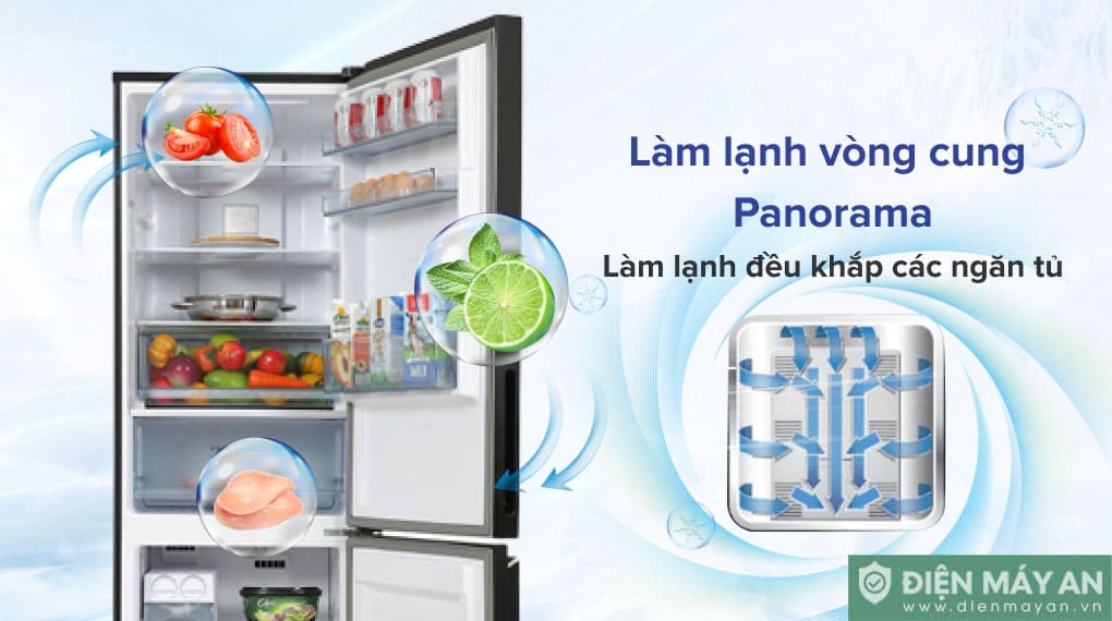 Tủ lạnh Panasonic Inverter 325 lít NR-BC361VGMV